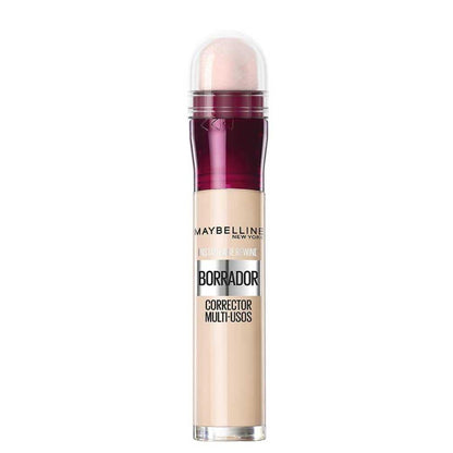 Maybelline New York, Corrector de Ojeras, Bolsas e Imperfecciones, Borrador Ojos, 00 Ivory, 6 ml
