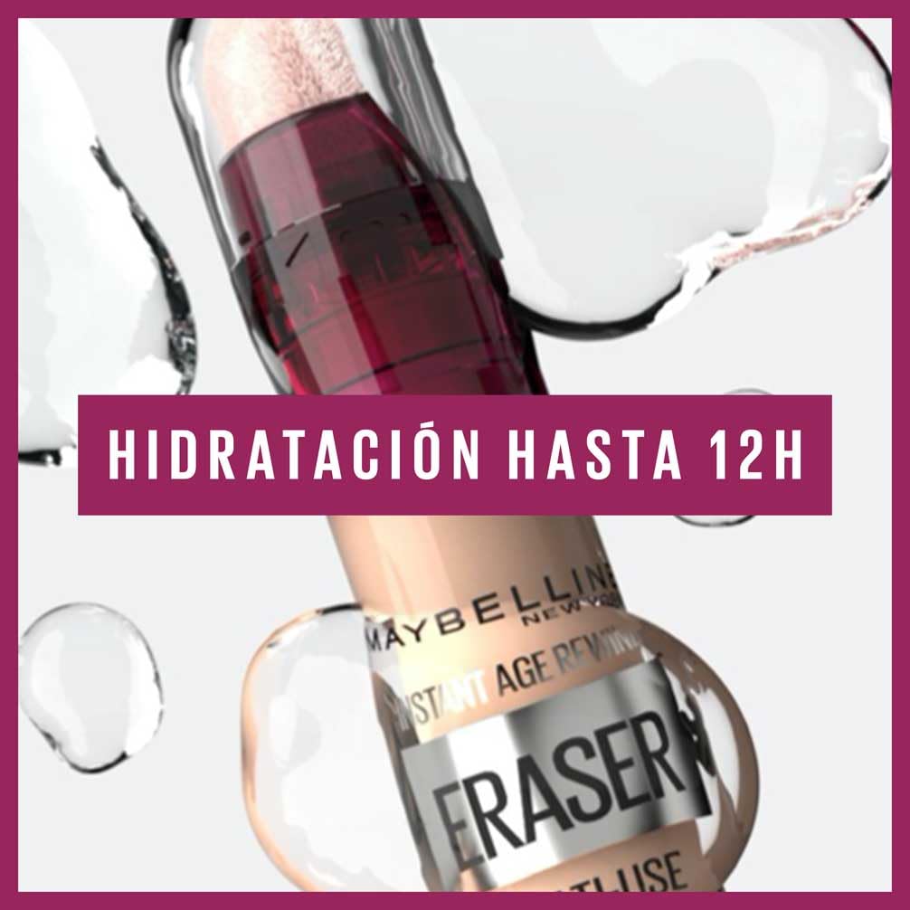 Maybelline New York, Corrector de Ojeras, Bolsas e Imperfecciones, Borrador Ojos, 00 Ivory, 6 ml