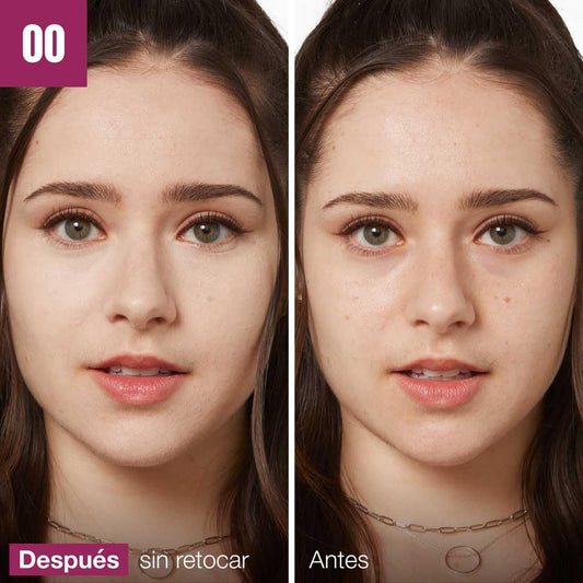 Maybelline New York, Corrector de Ojeras, Bolsas e Imperfecciones, Borrador Ojos, 00 Ivory, 6 ml