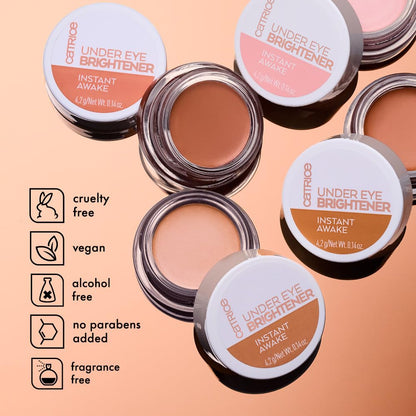 Catrice Under Eye Brightener iluminador para la ojera, cuidado, adaptación al color, resultado inmediato, natural, reluciente (4.2g)