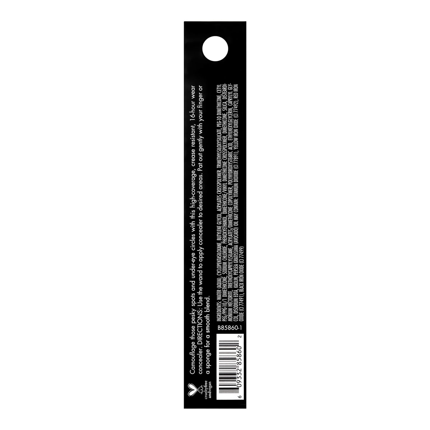 e.l.f. Corrector de camuflaje 16HR, cobertura completa y altamente pigmentado, acabado mate, marfil claro, 0.203 onzas líquidas (6 ml)