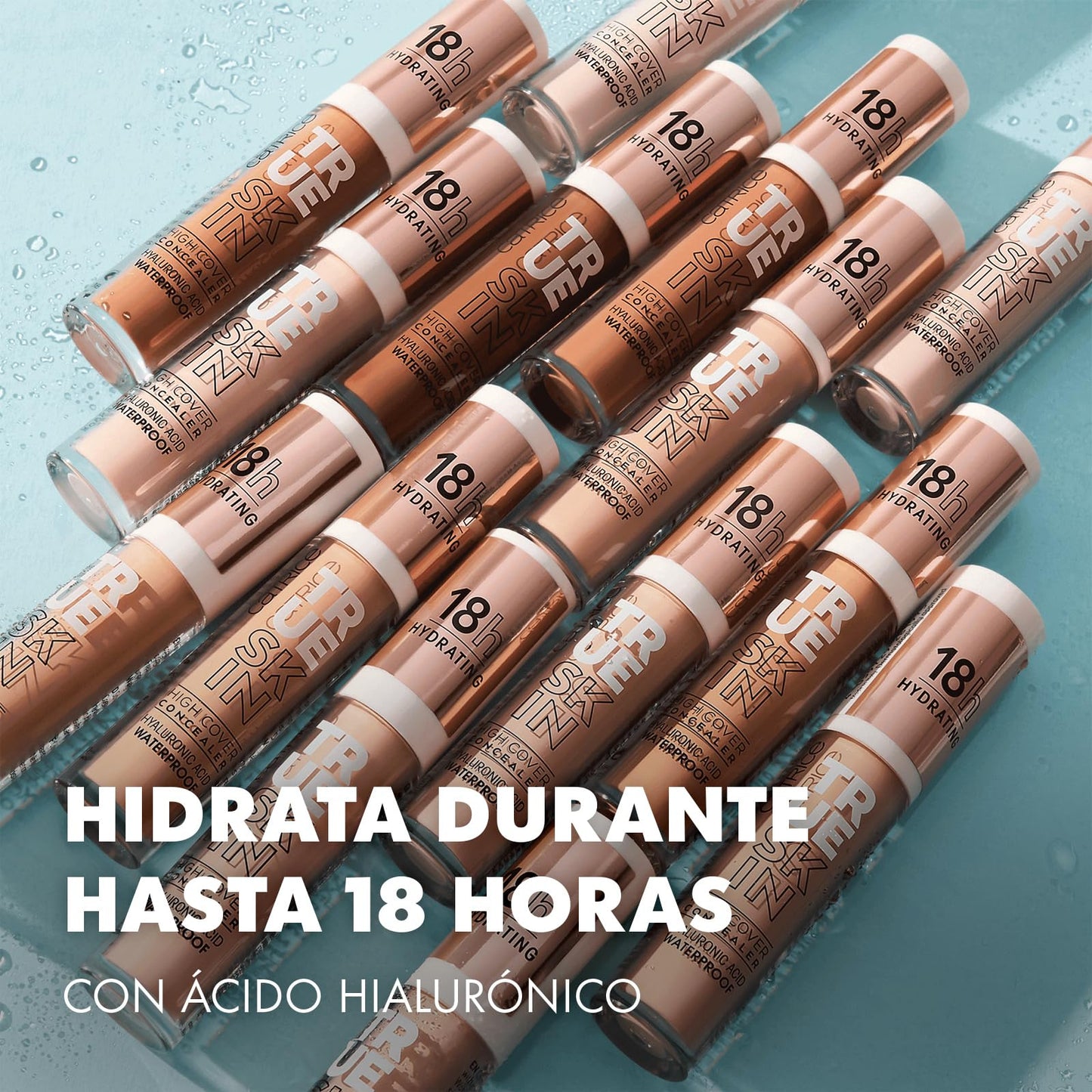 CATRICE True Skin High Cover Concealer 010 Cool Cashmere – Alta cobertura e hidratación – Acabado natural y mate sin efecto máscara – Maquillaje vegano y resistente al agua – 4,5 ml
