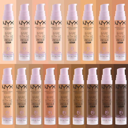 NYX Professional Makeup Bare With Me Serum Corrector, Natural, Cobertura Media, Vainilla, 9,6ml